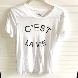 J Crew C’est La Vie Graphic Tee